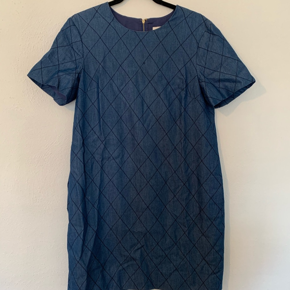 Kate Spade New York Quilted Chambray Dress size 6